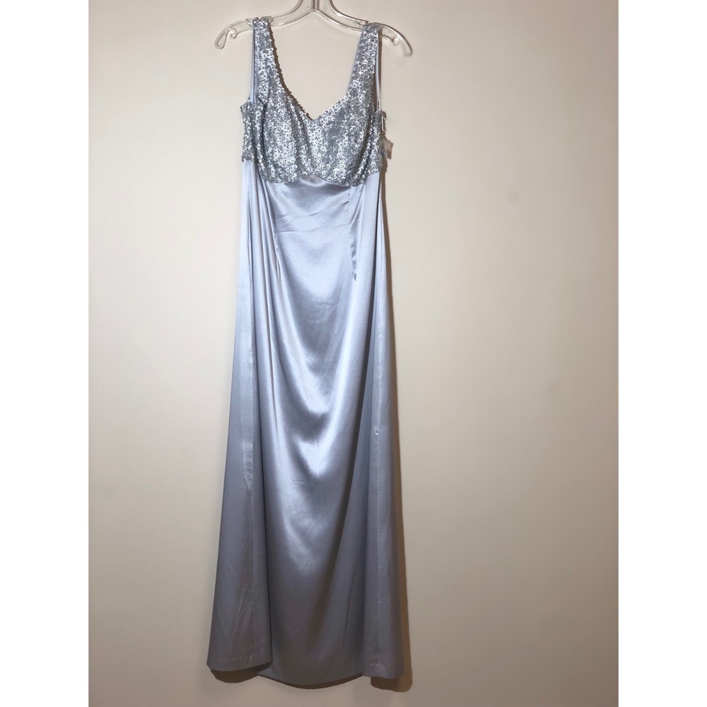 Silver Beaded Formal Dress